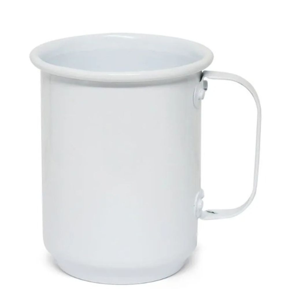 Caneca de Alumínio Branco 600ml Personalizada-ASTCANECAALUMINIO#