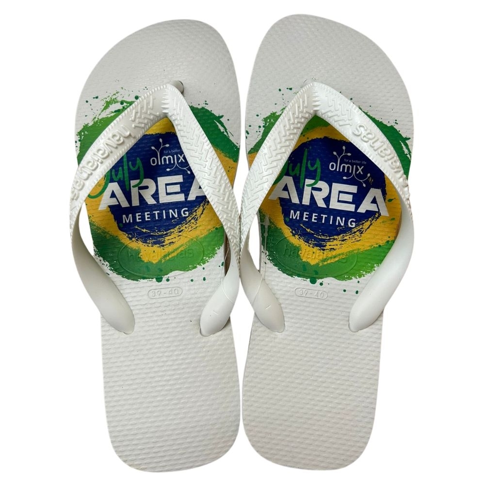 Chinelo Havaianas Branco Persobalizado-ASTHAVAIANAS#