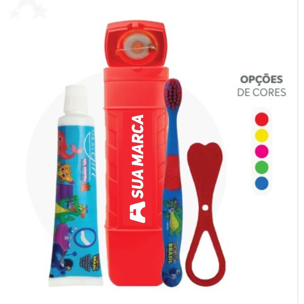 Kit de Higiene Bucal Infantil Personalizado-ASTKITBUCALINFANTIL