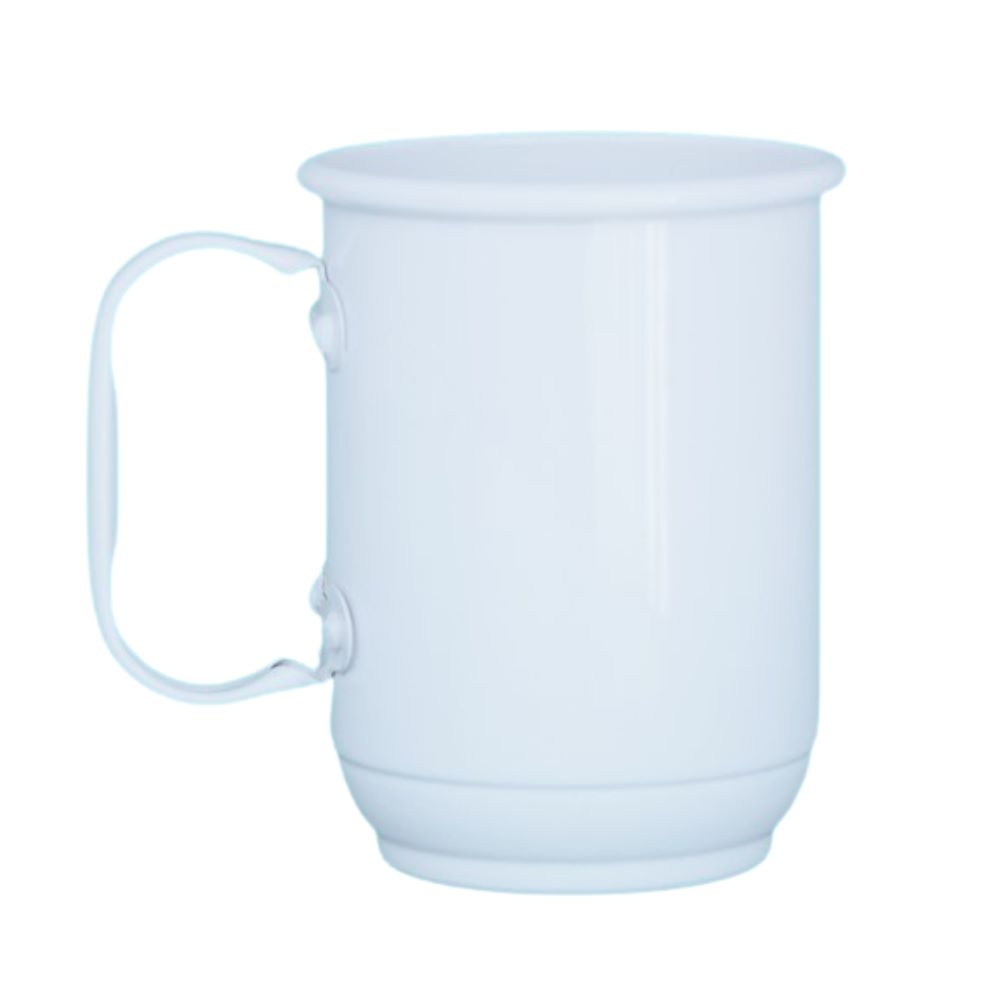 Caneca de Alumínio Branco 300ml Personalizada