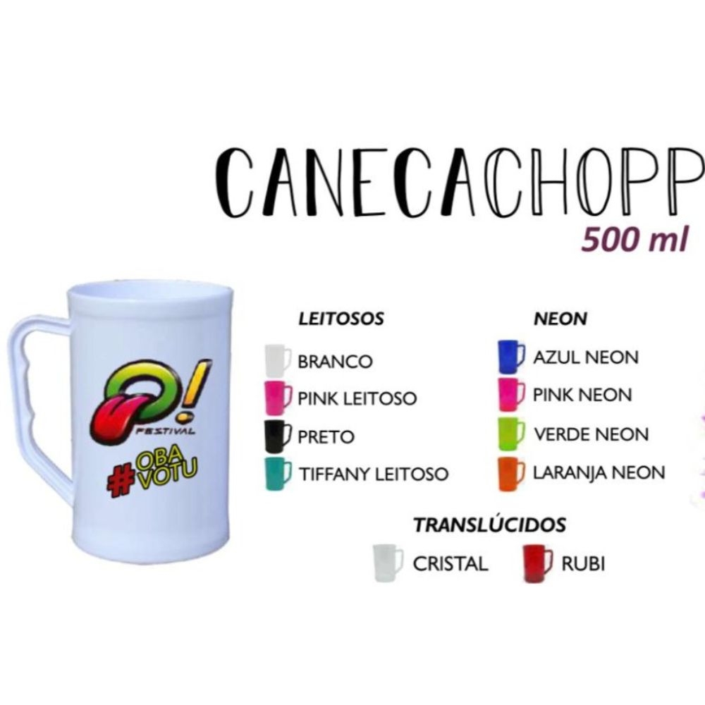 Caneca de Chopp 500ml Personalizada