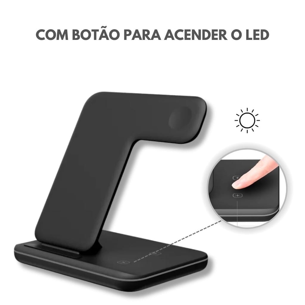 Carregador 4 em 1 sem Fio por Indução Personalizado